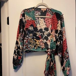 Kachel Anthropologie Wrap Shirt